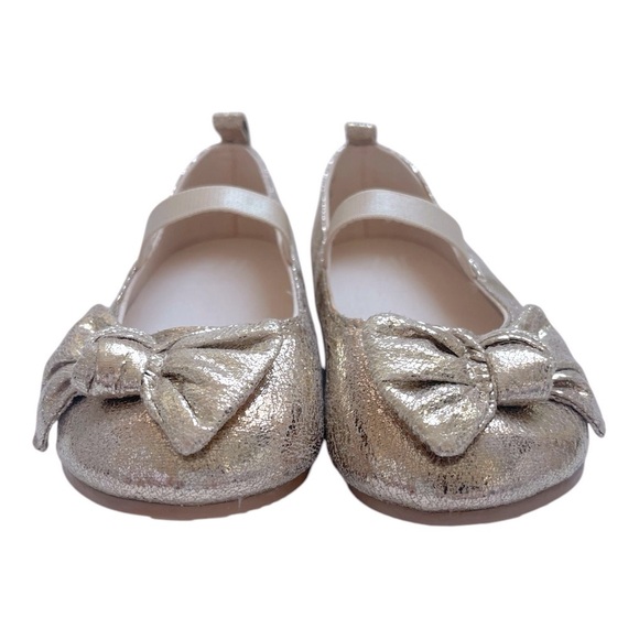 099 H&M Gold Ballet Flats - Picture 3 of 10